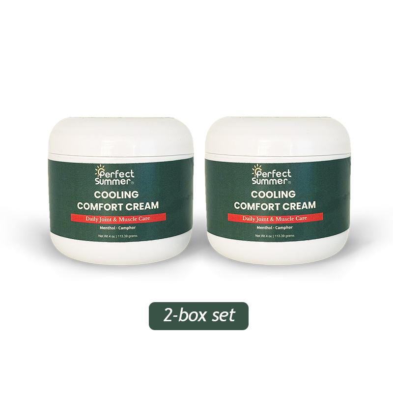 Perfect Summer Cooling Comfort Cream Moisturizers with Menthol, Camphor, Copper Tripeptide-01, Capsaicin, Clove Oil and Sunflower Oil  V4